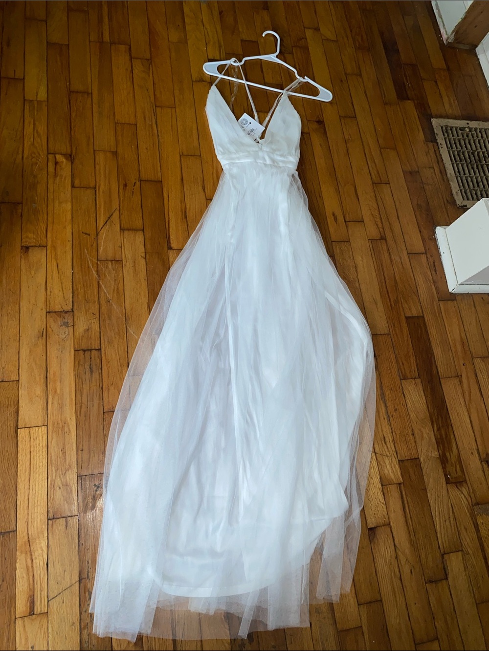 The Vintage Shop White Spaghetti Strap Dress